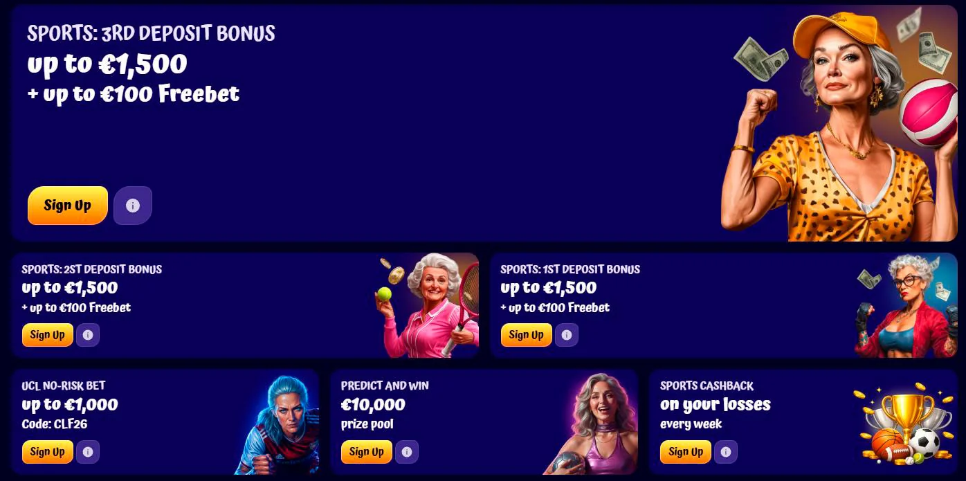 Sports Welcome Bonus at Spingranny
